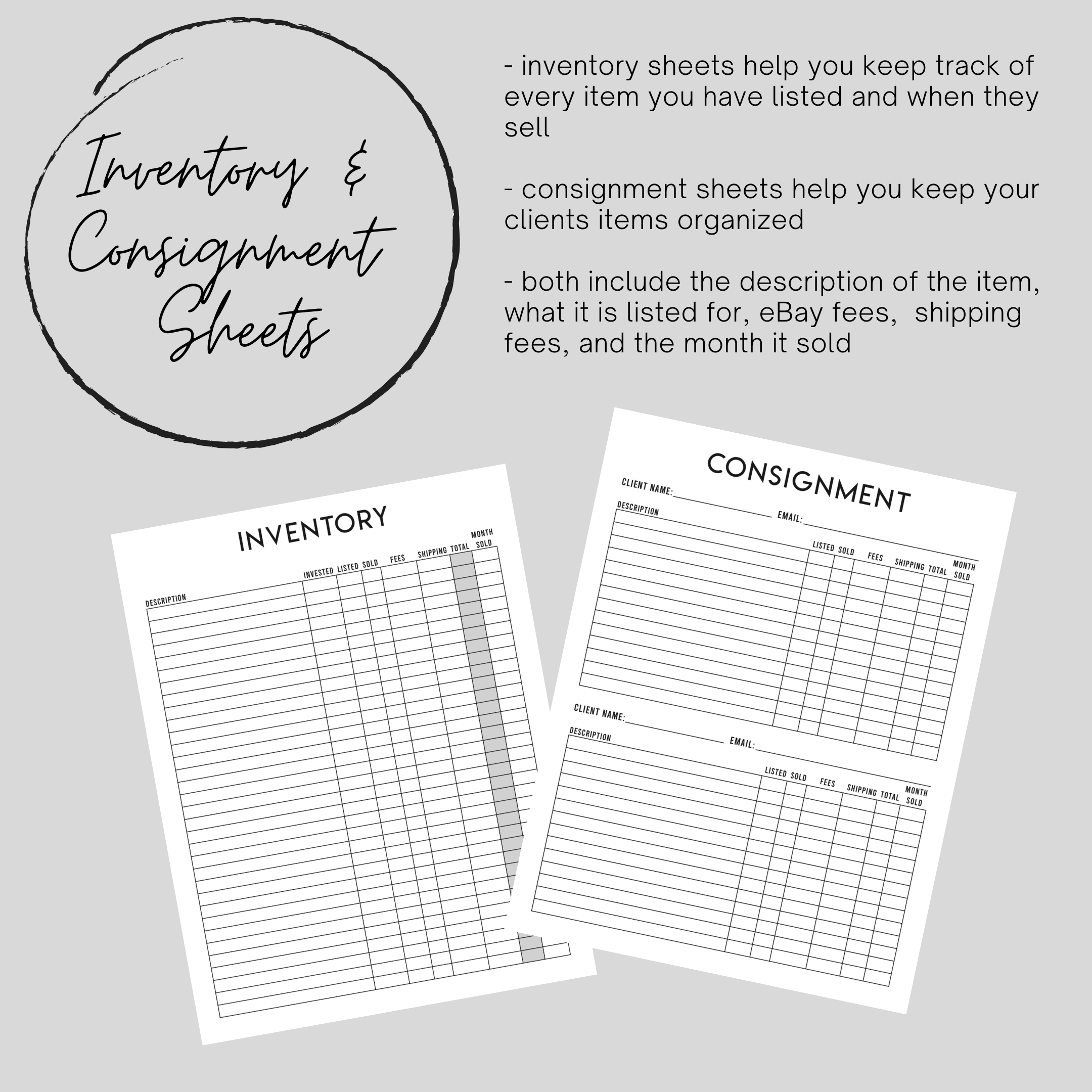 Minimalist Ultimate eBay Selling Planner + Workbook (Digital Download) - Image 4