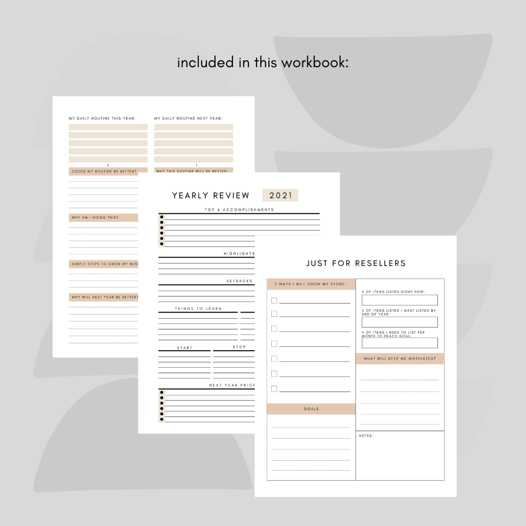 Year-End Review & Goal Setting Workbook (Digital Download) - Image 2