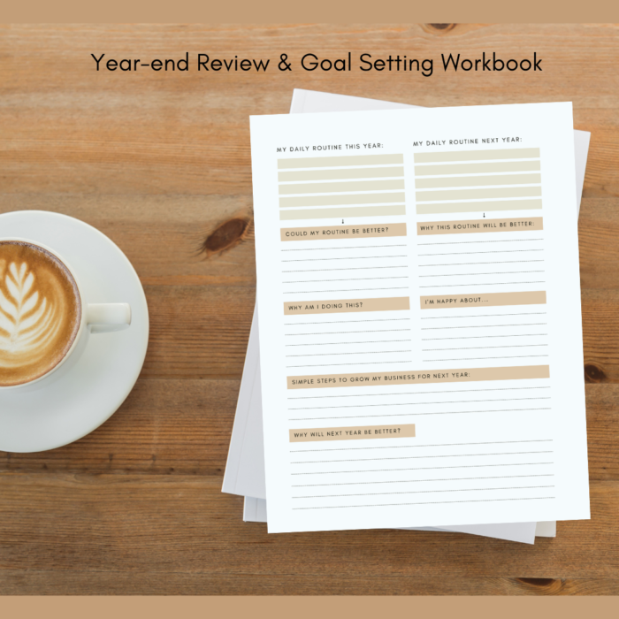 Year-End Review & Goal Setting Workbook (Digital Download)