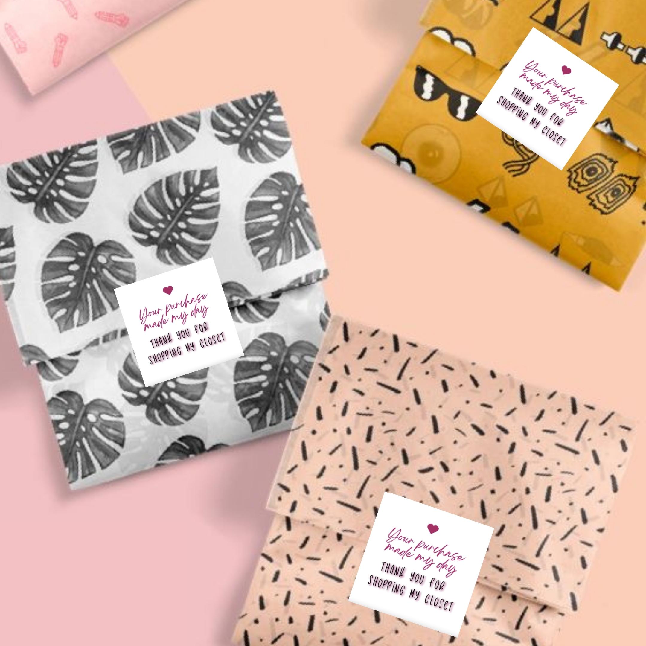 Poshmark Your Purchase Made My Day Printable 2" Square Stickers - Image 3