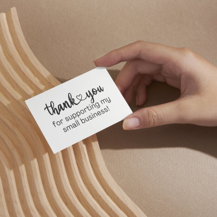 Thank You For Supporting Business Printable Business Cards
